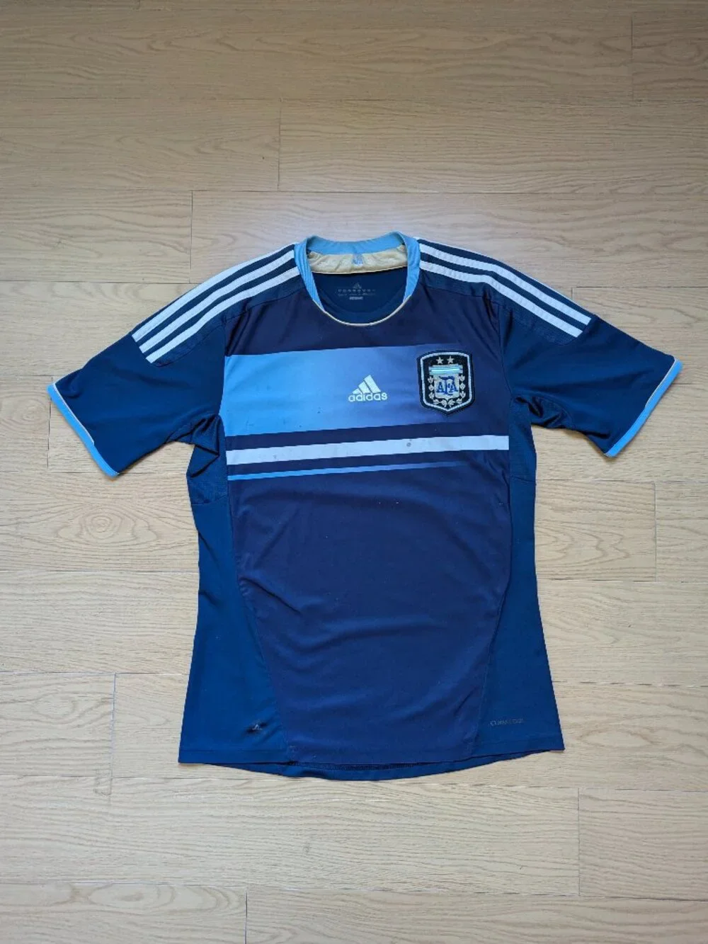 VINTAGE! Adidas Argentina AFA 2011 Away Jersey Navy Blue ClimaCool (Mens Small)